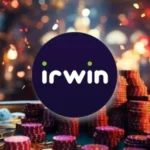 irwin casino logo and chips background