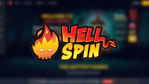hellspin casino fire logo