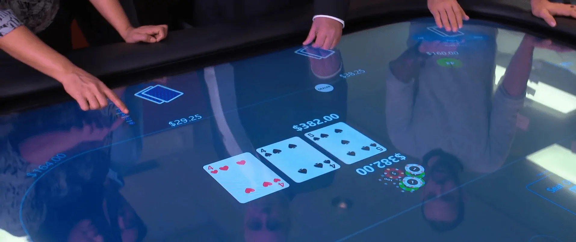 electronic poker table
